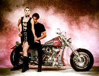 Harley Davidson with Model
