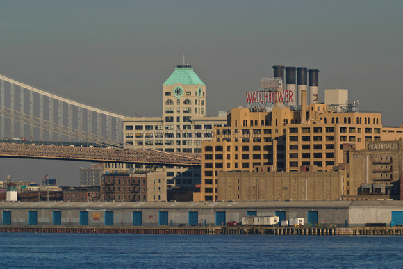 brooklyn bridge with buildings