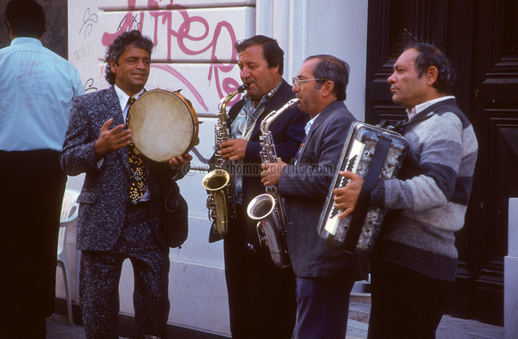 street musicians, athens