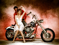 Harley Davidson with Model