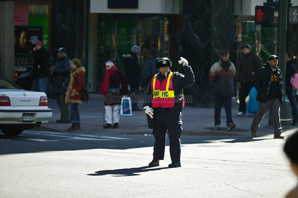 policeman in the street